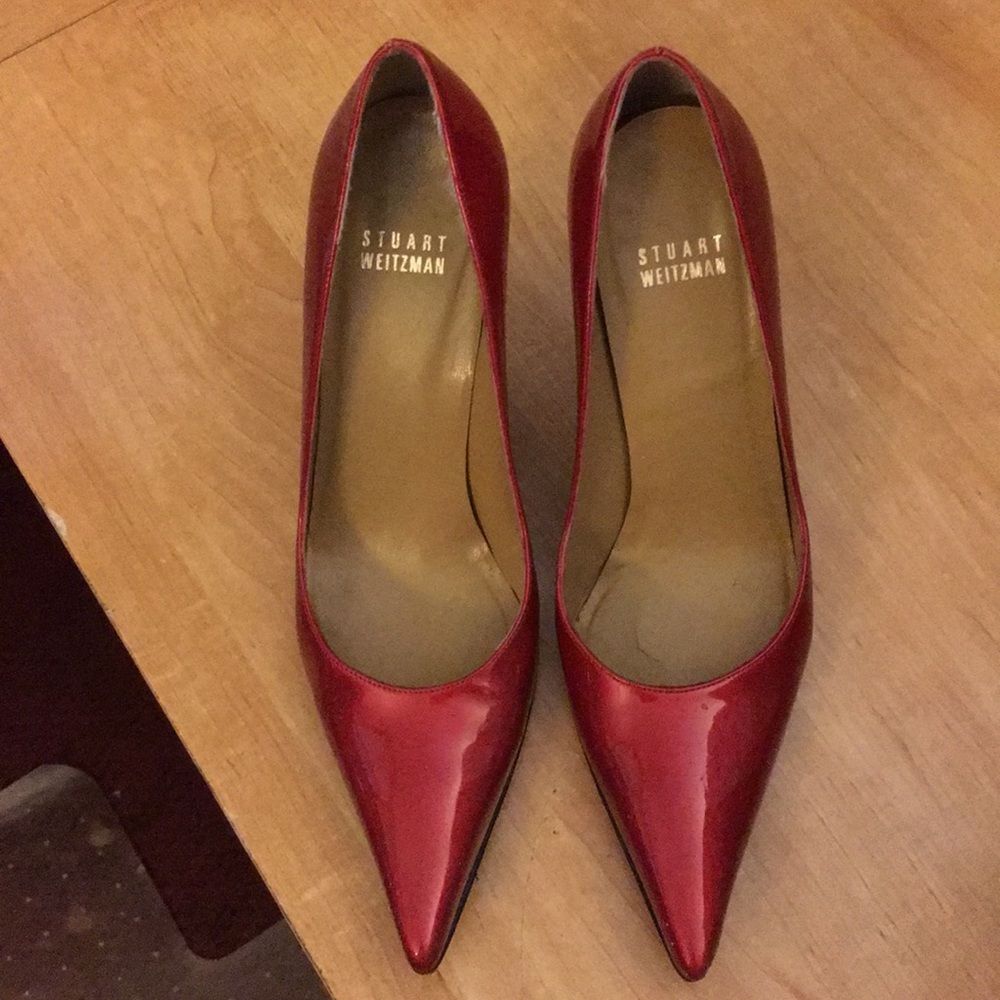 Red Stuart Weitzman heels
